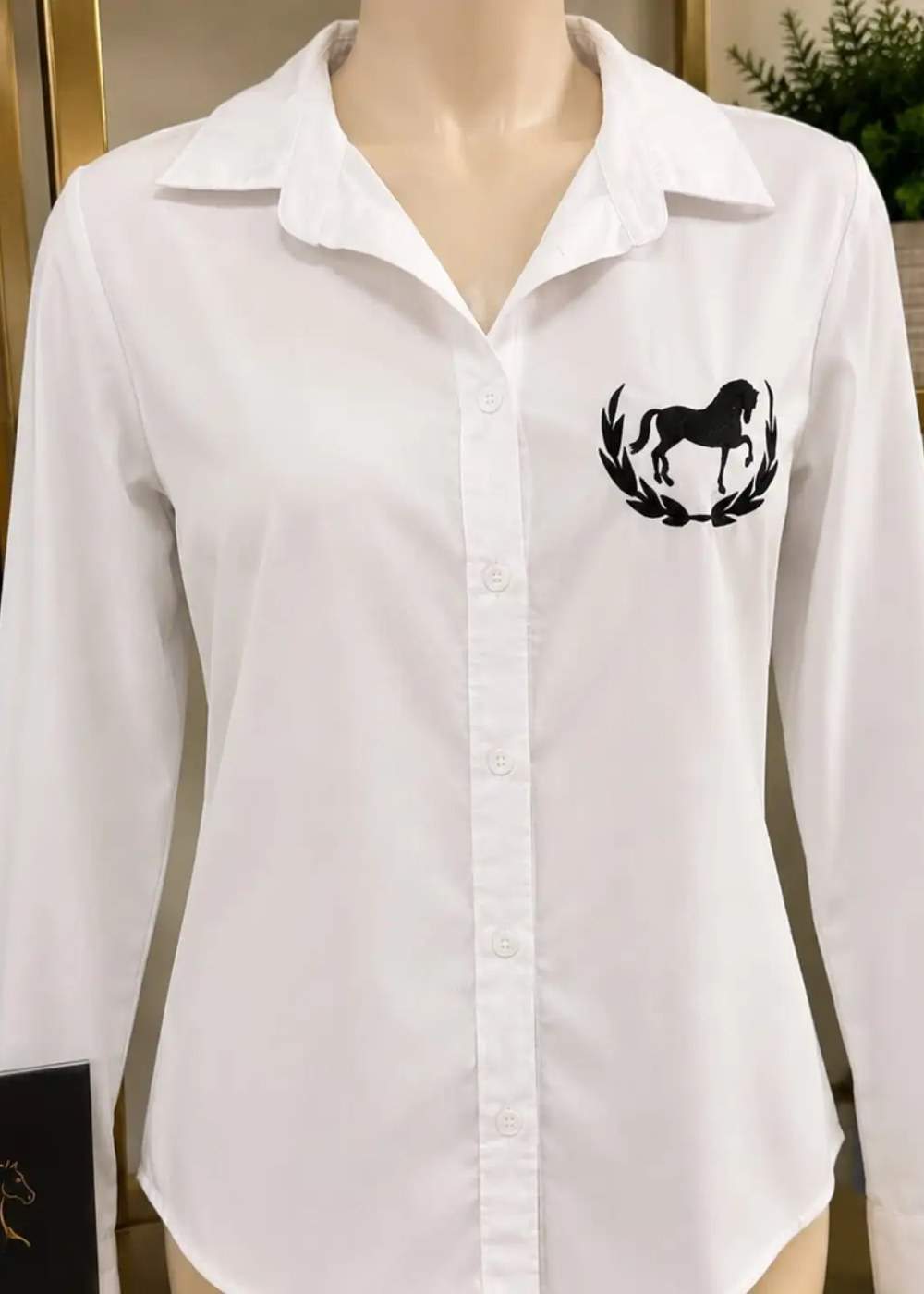 Camisa Blanca Caballo