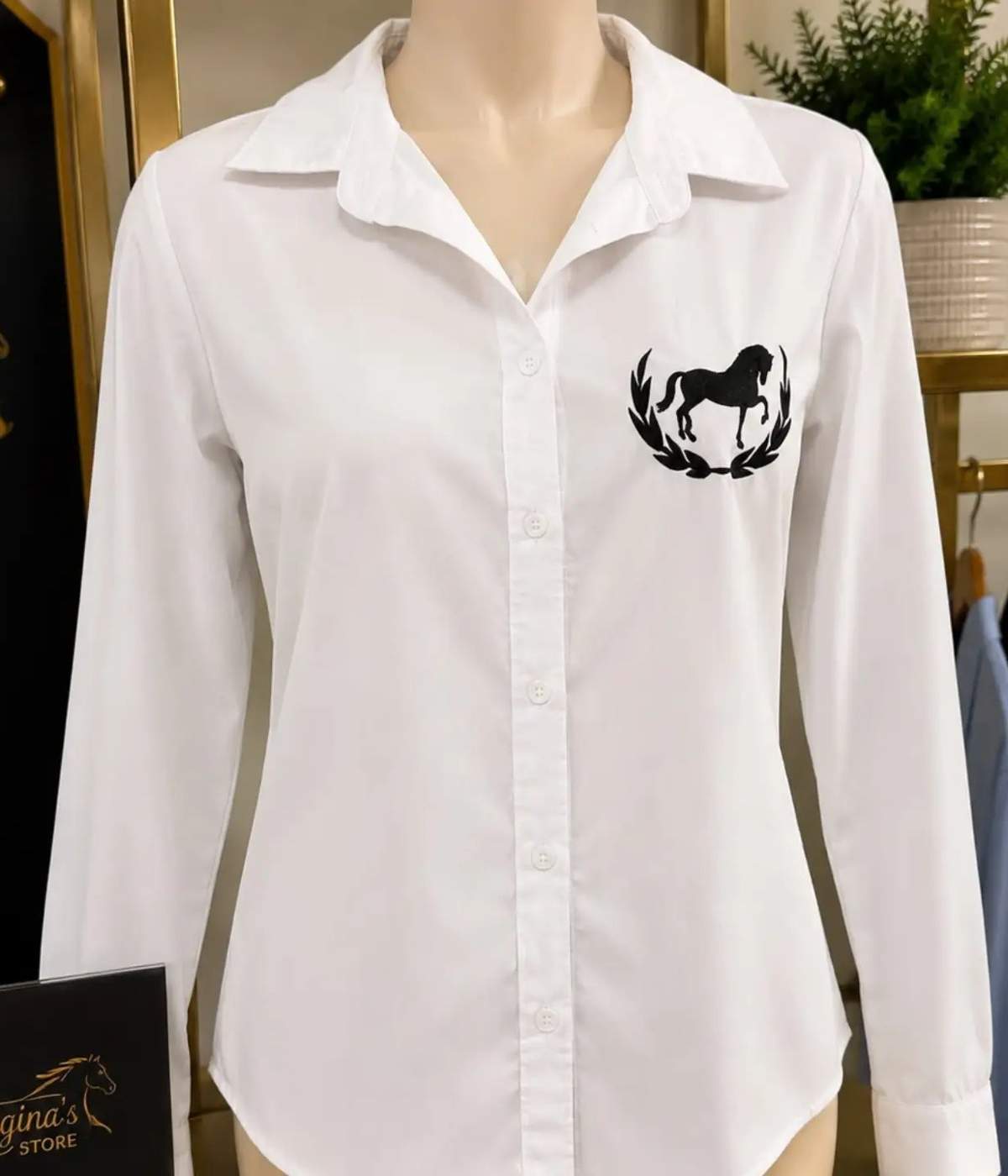 Camisa Blanca Caballo