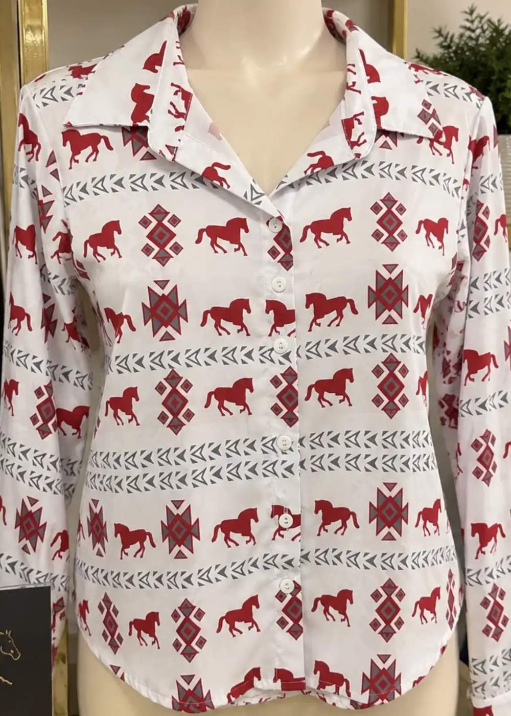 Camisa Estampado Caballos
