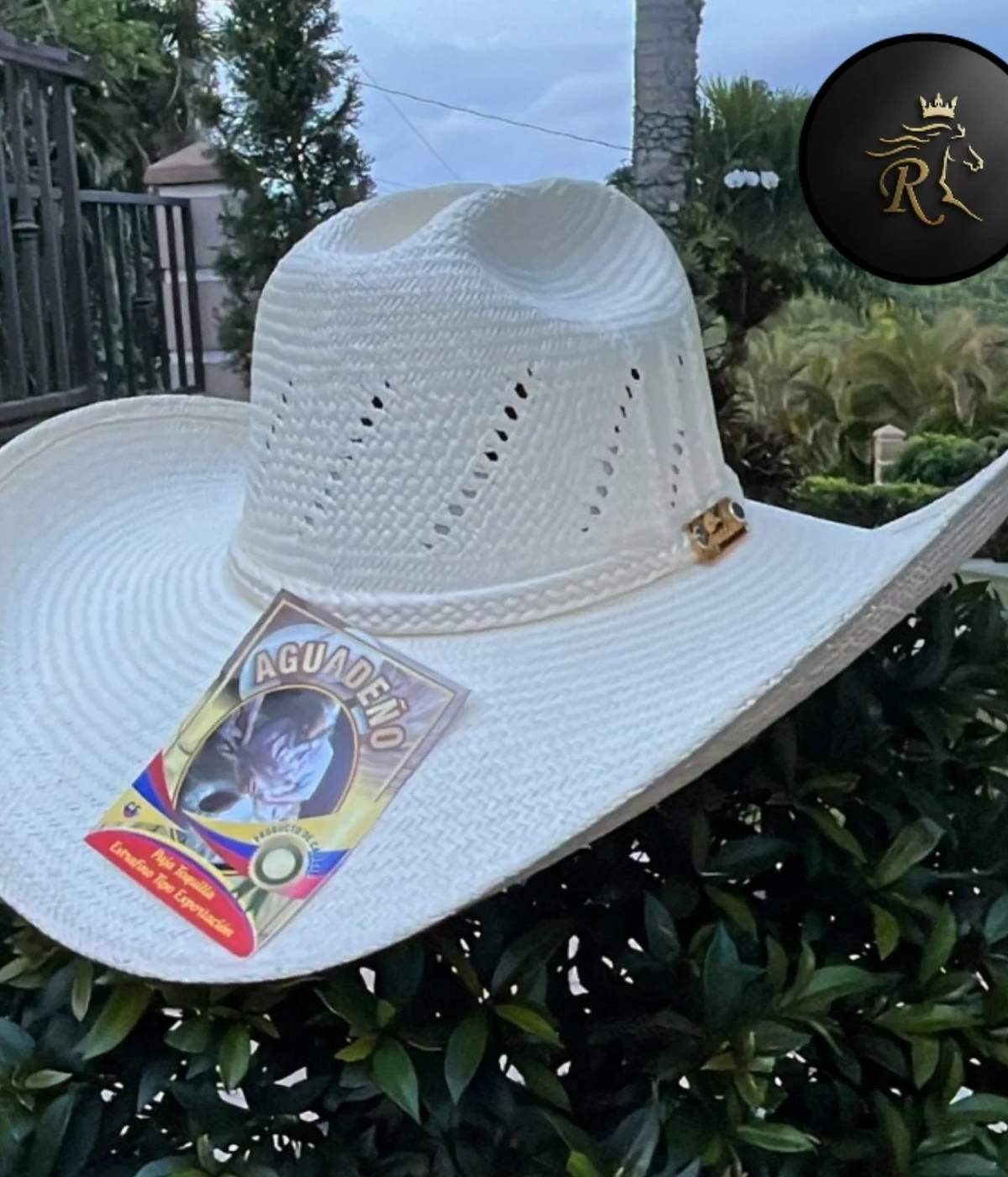 Sombrero Blanco Corona Alta