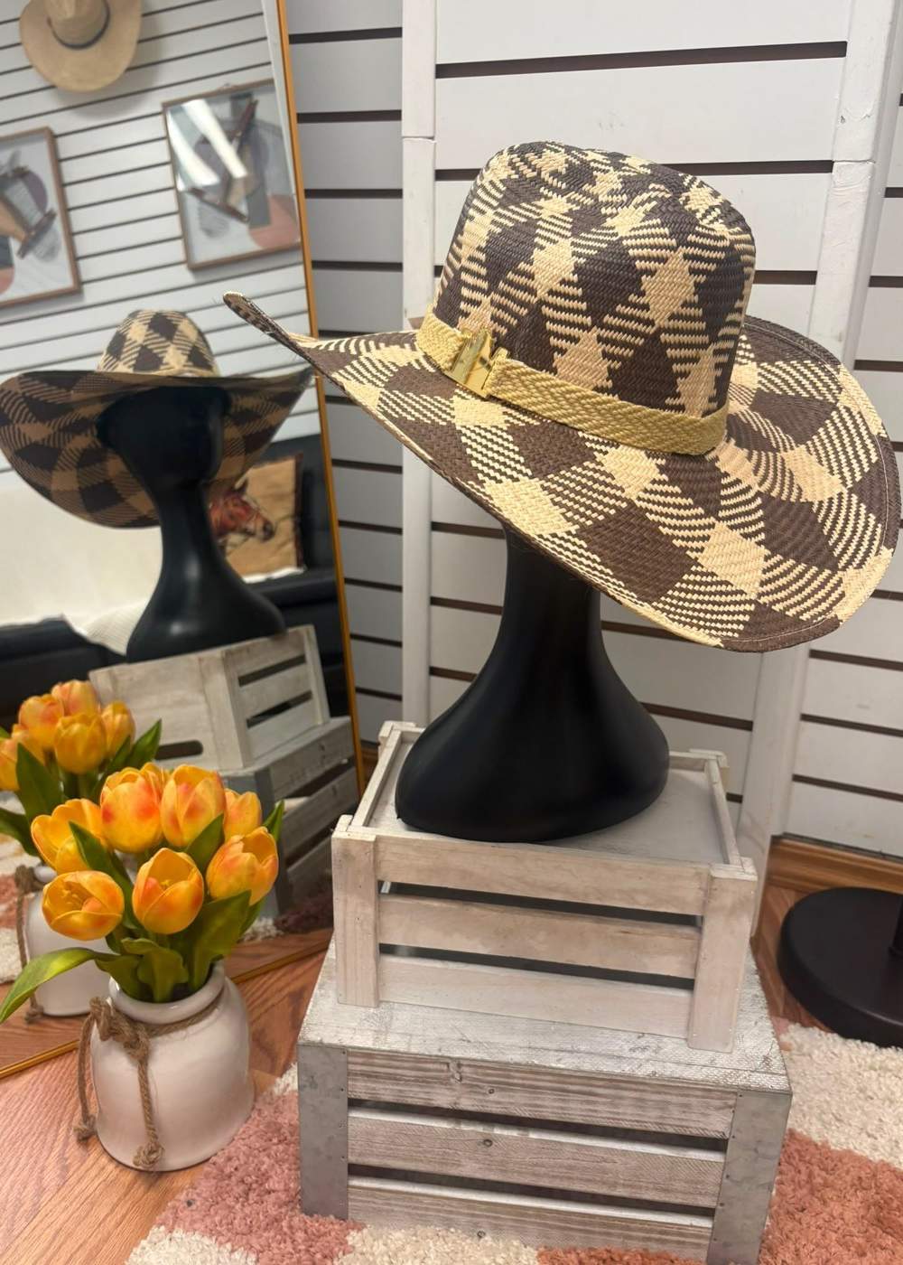 Sombrero Tejido Dos Tonos