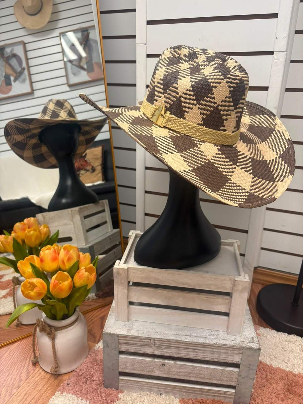 Sombrero Tejido Dos Tonos
